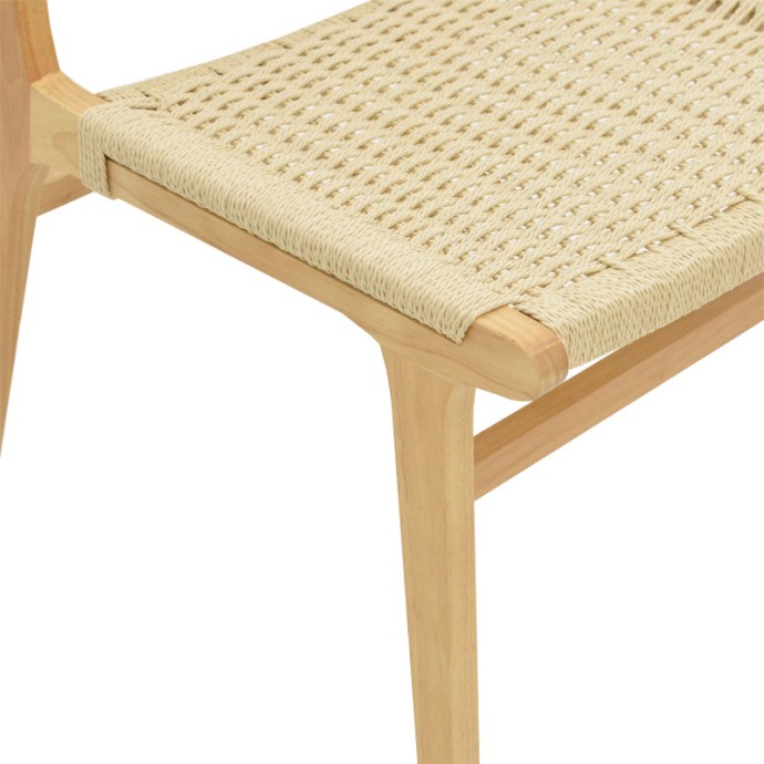 JULIEN ΚΑΡΕΚΛΑ RUBBERWOOD ΦΥΣΙΚΟ-ΕΔΡΑ ΦΥΣΙΚΟ ΣΧΟΙΝΙ 61X54X85ΕΚ