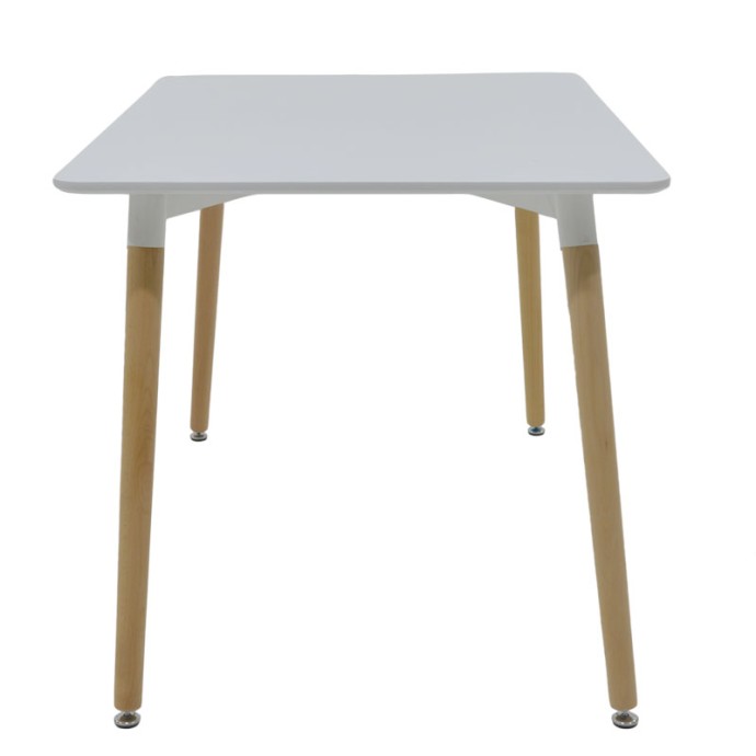 NATALI ΤΡΑΠΕΖΙ MDF 120x80x76εκ ΛΕΥΚΟ-ΠΟΔΙΑ ΦΥΣΙΚΟ 