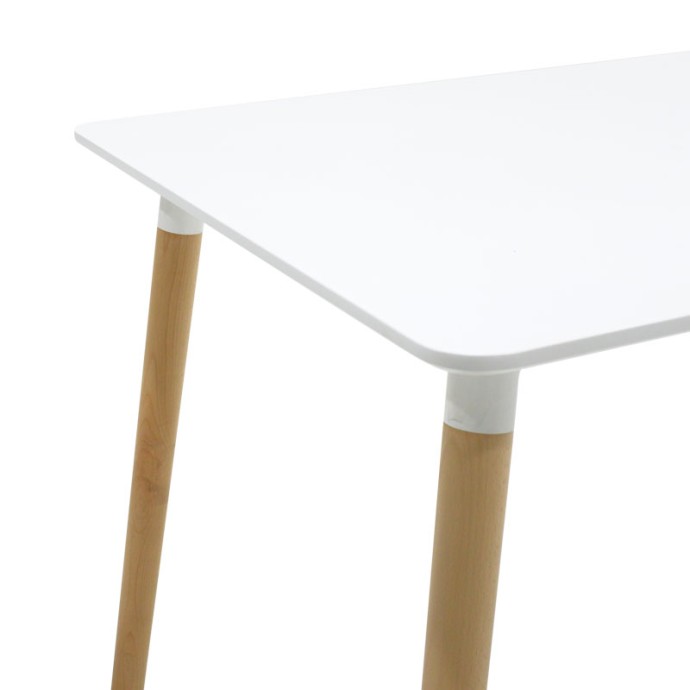 NATALI ΤΡΑΠΕΖΙ MDF 120x80x76εκ ΛΕΥΚΟ-ΠΟΔΙΑ ΦΥΣΙΚΟ 