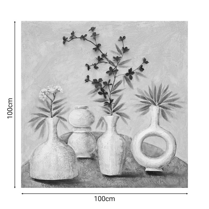 VASE I ΠΙΝΑΚΑΣ ΣΕ ΚΑΜΒΑ 100X3X100ΕΚ