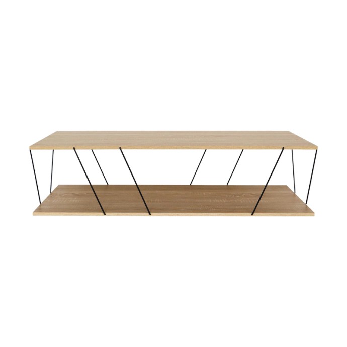 TARS TΡΑΠΕΖΙ ΣΑΛΟΝΙΟΥ ΟΑΚ-ΜΑΥΡΟ 120X48X30ΕΚ