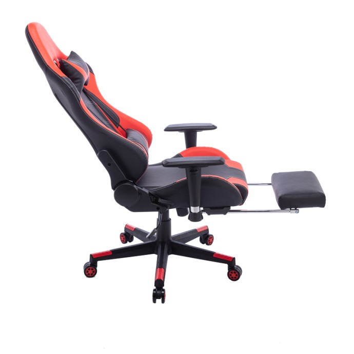 ZELDO ΚΑΡΕΚΛΑ ΓΡΑΦΕΙΟΥ GAMING PU ΜΑΥΡΟ-ΚΟΚΚΙΝΟ 66X56X135ΕΚ