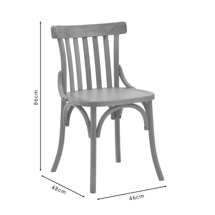 FLISBIE ΚΑΡΕΚΛΑ ΦΥΣΙΚΟ ΞΥΛΟ ΟΞΙΑΣ 46X48X86ΕΚ