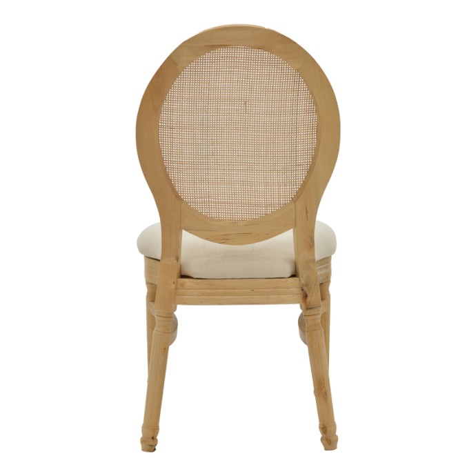 CANCO ΚΑΡΕΚΛΑ ΦΥΣΙΚΟ RUBBERWOOD-ΦΥΣΙΚΟ RATTAN 50X55X98ΕΚ