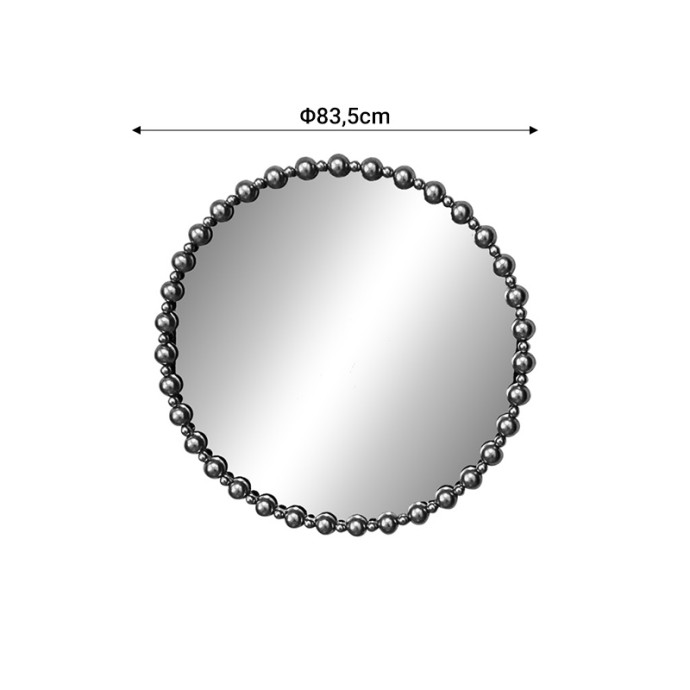  POPPENS ΚΑΘΡΕΠΤΗΣ INART 83.5x4.5x83.5εκ ΜΕΤΑΛΛΟ ΧΡΥΣΟ 