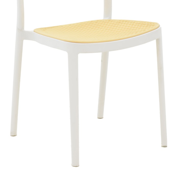 WESTLEY ΚΑΡΕΚΛΑ PP ΦΥΣΙΚΟ-ΛΕΥΚΟ  55X47X81ΕΚ