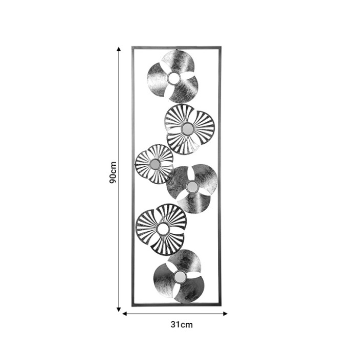 BLOMMA ΔΙΑΚΟΣΜΗΤΙΚΟ ΤΟΙΧΟΥ 31X3.5X90ΕΚ ΑΝΤΙΚΕ ΧΡΥΣΟ ΜΕΤΑΛΛΟ 