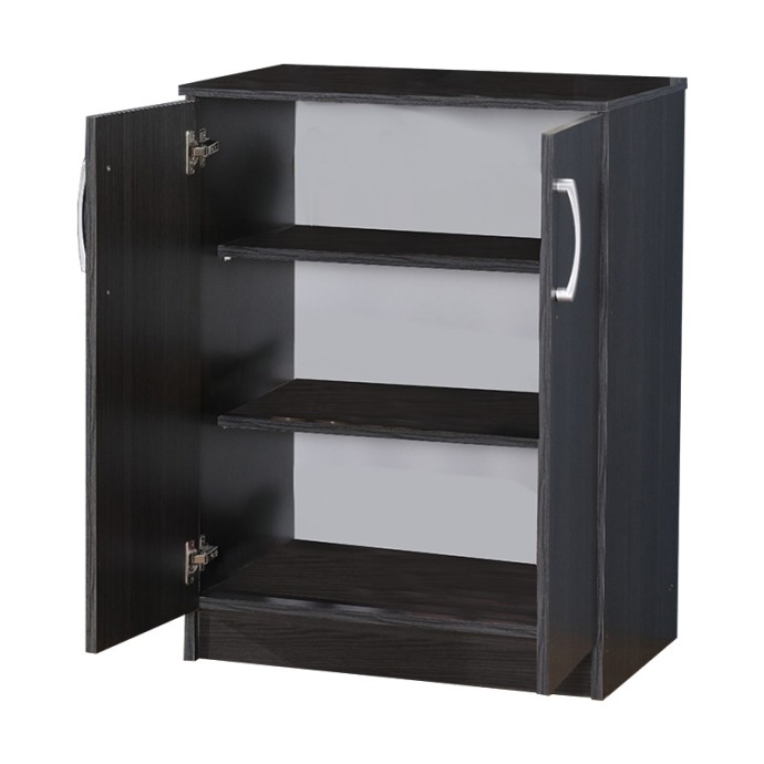 SHORDO ΠΑΠΟΥΤΣΟΘΗΚΗ-ΝΤΟΥΛΑΠΙ WENGE ΜΕΛΑΜΙΝΗΣ 60X40.5X80ΕΚ