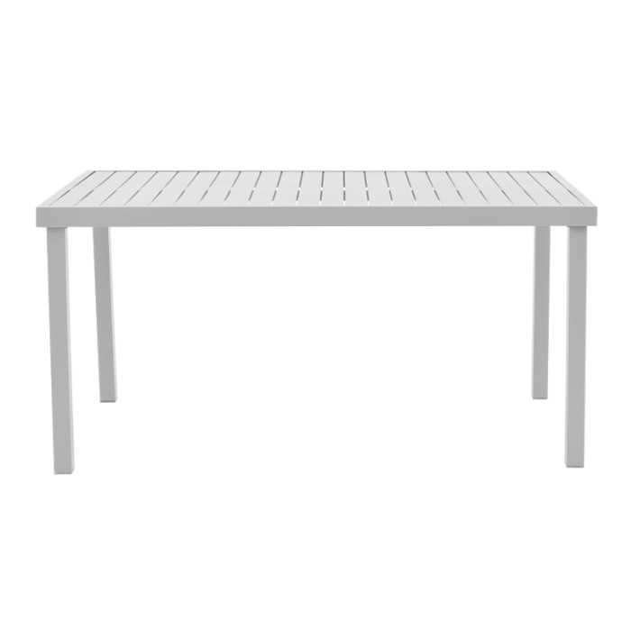 KLITON ΤΡΑΠΕΖΙ ΑΛΟΥΜΙΝΙΟΥ ΛΕΥΚΟ 150X80X74ΕΚ