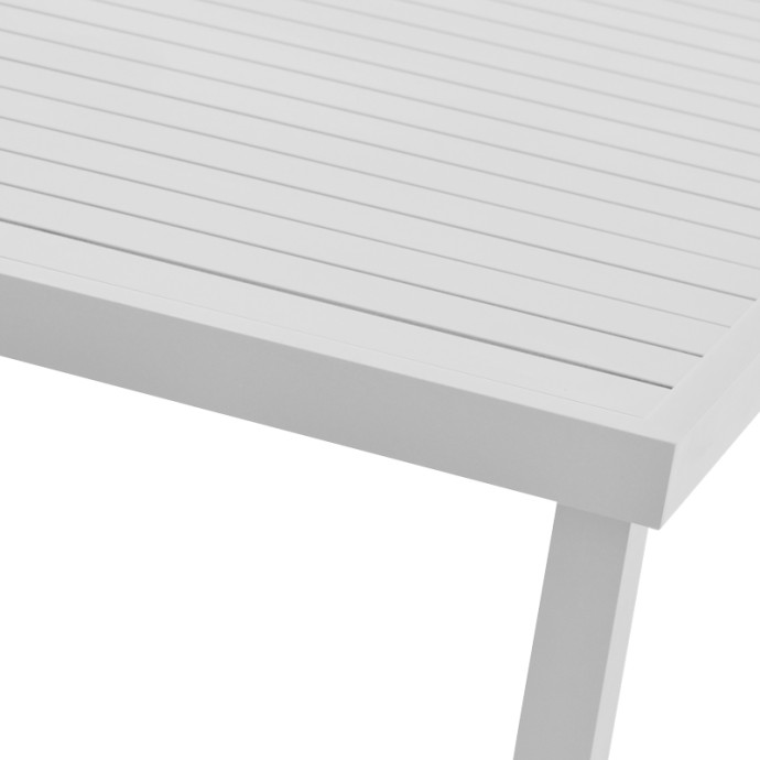 KLITON ΤΡΑΠΕΖΙ ΑΛΟΥΜΙΝΙΟΥ ΛΕΥΚΟ 150X80X74ΕΚ