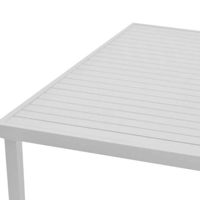 KLITON ΤΡΑΠΕΖΙ ΑΛΟΥΜΙΝΙΟΥ ΛΕΥΚΟ 150X80X74ΕΚ