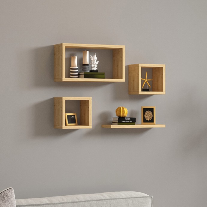 BABINE ΡΑΦΙΕΡΑ ΜΕΛΑΜΙΝΗ ΣΕ OAK ΑΠΟΧΡΩΣΗ 84X15X44ΕΚ