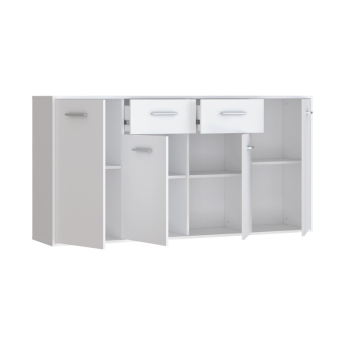 DREPEN ΜΠΟΥΦΕΣ ΜΕΛΑΜΙΝΗ ΣΕ ΛΕΥΚΟ ΧΡΩΜΑ 162.3X34.2X81.7ΕΚ