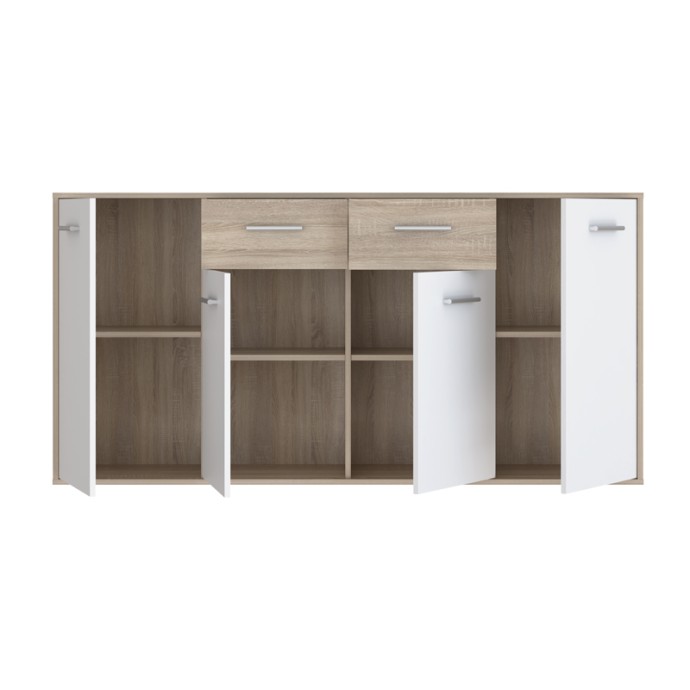 DREPEN ΜΠΟΥΦΕΣ ΜΕΛΑΜΙΝΗ ΣΕ ΛΕΥΚΟ ΚΑΙ SONOMA ΧΡΩΜΑ 162.3X34.2X81.7ΕΚ