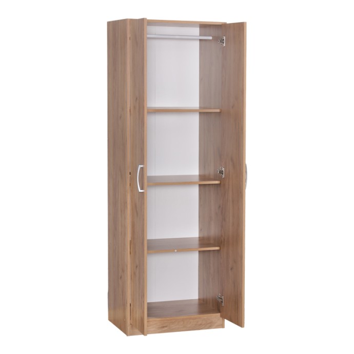 JONAR ΝΤΟΥΛΑΠΑ ΔΙΦΥΛΛΗ OAK ΜΕΛΑΜΙΝΗΣ 60X42X180ΕΚ