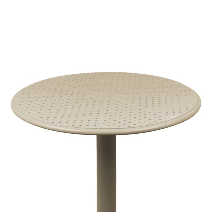 MERKON ΤΡΑΠΕΖΙ PP ΣΕ CAPPUCINO ΑΠΟΧΡΩΣΗ Φ60X75ΕΚ