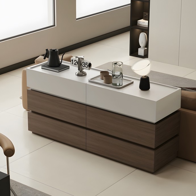 ΣΥΡΤΑΡΙΕΡΑ SONLEN 120X40X72ΕΚ MDF ΚΑΡΥΔΙ-ΜΠΕΖ ΑΠΟΧΡΩΣΗ 