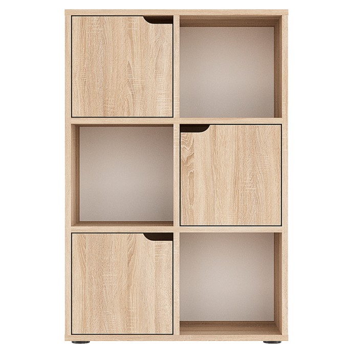 BOOKEL ΒΙΒΛΙΟΘΗΚΗ ΜΕΛΑΜΙΝΗΣ ΣΕ SONOMA ΑΠΟΧΡΩΣΗ 59.5X27.5X89ΕΚ
