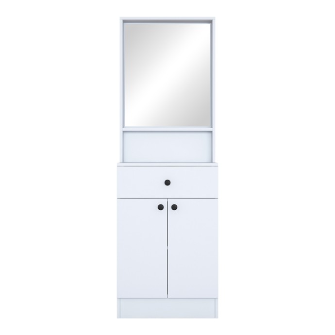 ROCKDER ΕΠΙΠΛΟ ΕΙΣΟΔΟΥ ΛΕΥΚΟ ΜΕΛΑΜΙΝΗΣ 60X35.5X182.8ΕΚ