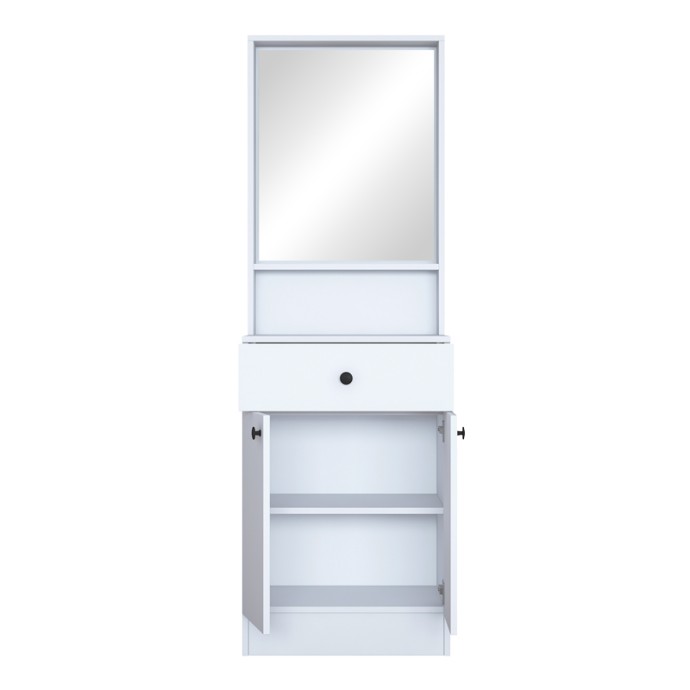 ROCKDER ΕΠΙΠΛΟ ΕΙΣΟΔΟΥ ΛΕΥΚΟ ΜΕΛΑΜΙΝΗΣ 60X35.5X182.8ΕΚ