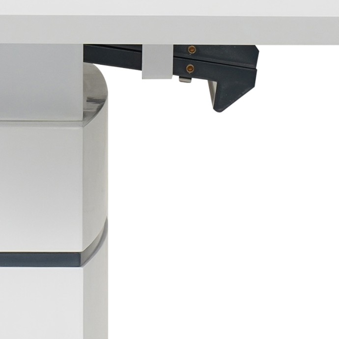 DARSILE ΤΡΑΠΕΖΙ ΕΠΕΚΤΕΙΝΟΜΕΝΟ ΓΚΡΙ-ΑΝΘΡΑΚΙ MDF 140-180X90X76ΕΚ