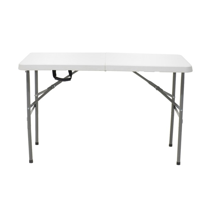 RODEO ΤΡΑΠΕΖΙ CATERING ΠΤΥΣΣΟΜΕΝΟ-ΒΑΛΙΤΣΑ ΛΕΥΚΟ 122X60X74ΕΚ
