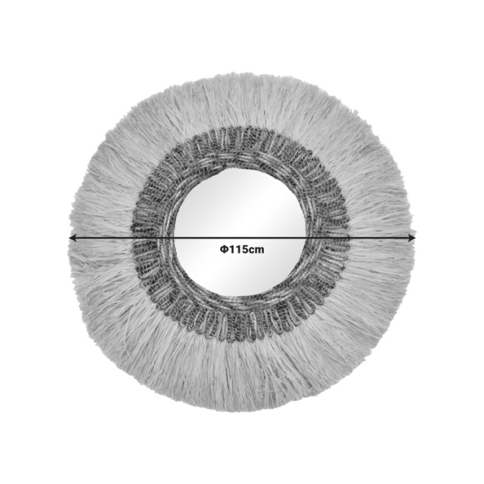 PARANOME SISAL ΚΑΘΡΕΠΤΗΣ ΚΑΙ ABACA ΣΕ ΦΥΣΙΚΟ ΧΡΩΜΑ Φ115X4ΕΚ