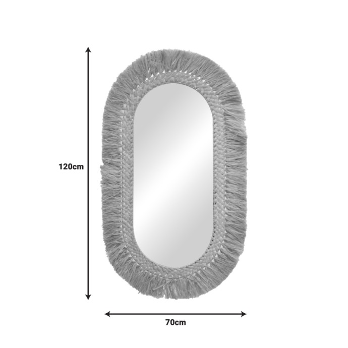 BOHNILE ΚΑΘΡΕΠΤΗΣ SISAL ΣΕ ΦΥΣΙΚΟ ΧΡΩΜΑ 70X4X120ΕΚ