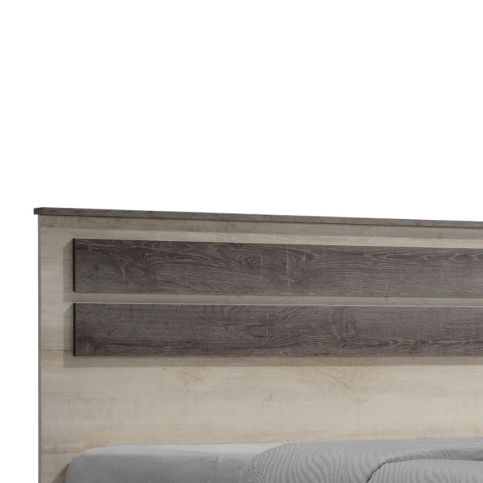 OLYMPUS ΚΡΕΒΑΤΙ ΔΙΠΛΟ ΣΕ ΧΡΩΜΑ CASTILO OAK 140X200ΕΚ