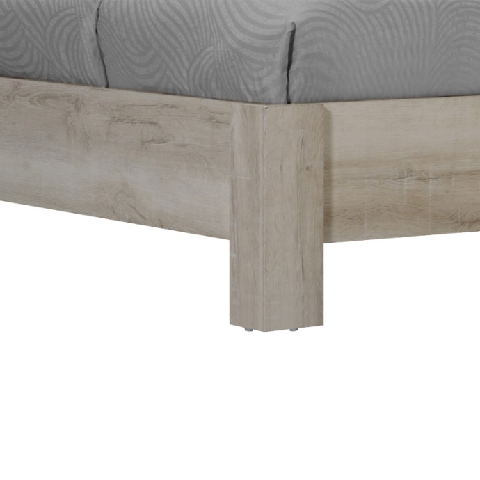 OLYMPUS ΚΡΕΒΑΤΙ ΔΙΠΛΟ ΣΕ ΧΡΩΜΑ CASTILO OAK 140X200ΕΚ