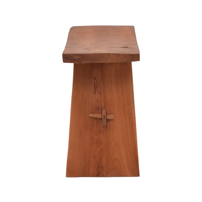 SHOGUN ΣΚΑΜΠΟ TEAK ΞΥΛΟ ΣΕ ΦΥΣΙΚΗ ΑΠΟΧΡΩΣΗ 46X28X46ΕΚ