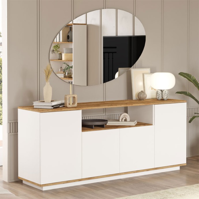 PLACEFOL ΜΠΟΥΦΕΣ ΜΕΛΑΜΙΝΗΣ ΛΕΥΚΟ-ΦΥΣΙΚΟ 180X44.5X75ΕΚ