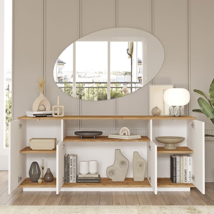 PLACEFOL ΜΠΟΥΦΕΣ ΜΕΛΑΜΙΝΗΣ ΛΕΥΚΟ-ΦΥΣΙΚΟ 180X44.5X75ΕΚ