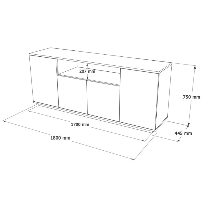 PLACEFOL ΜΠΟΥΦΕΣ ΜΕΛΑΜΙΝΗΣ ΛΕΥΚΟ-ΦΥΣΙΚΟ 180X44.5X75ΕΚ