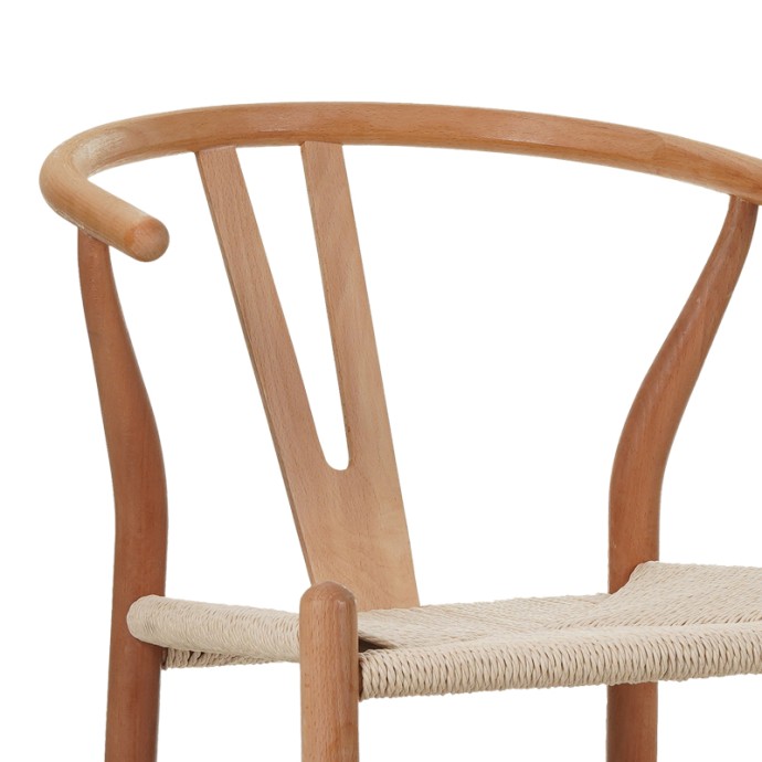 WISHBONE ΣΚΑΜΠΟ ΜΠΑΡ RUBBERWOOD-ΣΧΟΙΝΙ ΣΕ ΦΥΣΙΚΗ ΑΠΟΧΡΩΣΗ 55X49X108ΕΚΚ