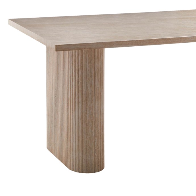 LOOZIR ΤΡΑΠΕΖΙ MDF ΣΕ ΦΥΣΙΚΗ ΑΠΟΧΡΩΣΗ 180X90X75ΕΚ