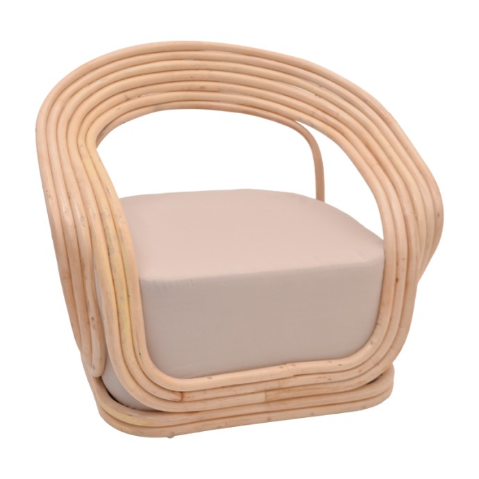 RADICTIVE ΠΟΛΥΘΡΟΝΑ RATTAN PE ΣΕ ΦΥΣΙΚΗ ΑΠΟΧΡΩΣΗ ΜΕ ΜΠΕΖ ΜΑΞΙΛΑΡΙ 88X57X73ΕΚ
