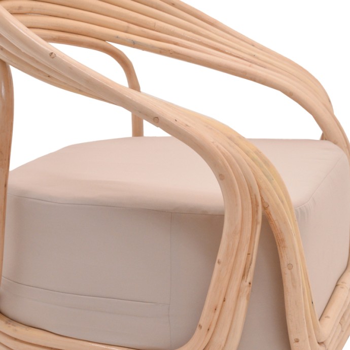 RADICTIVE ΠΟΛΥΘΡΟΝΑ RATTAN PE ΣΕ ΦΥΣΙΚΗ ΑΠΟΧΡΩΣΗ ΜΕ ΜΠΕΖ ΜΑΞΙΛΑΡΙ 88X57X73ΕΚ