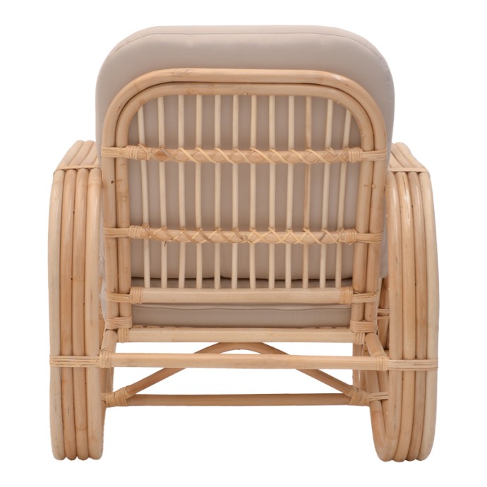 RELMINE ΠΟΛΥΘΡΟΝΑ RATTAN PE ΣΕ ΦΥΣΙΚΗ ΑΠΟΧΡΩΣΗ ΜΕ ΜΠΕΖ ΜΑΞΙΛΑΡΙ 71X75X80ΕΚ