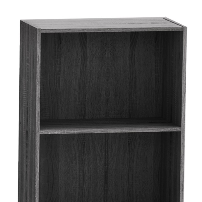 PRESLEY ΒΙΒΛΙΟΘΗΚΗ GREY-WENGE 60X30X167ΕΚ