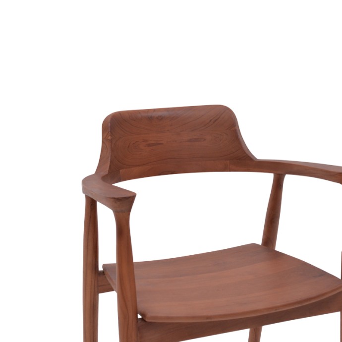 JAMBENE ΠΟΛΥΘΡΟΝΑ TEAK ΞΥΛΟ ΣΕ ΚΑΡΥΔΙ ΑΠΟΧΡΩΣΗ 57X54X79ΕΚ