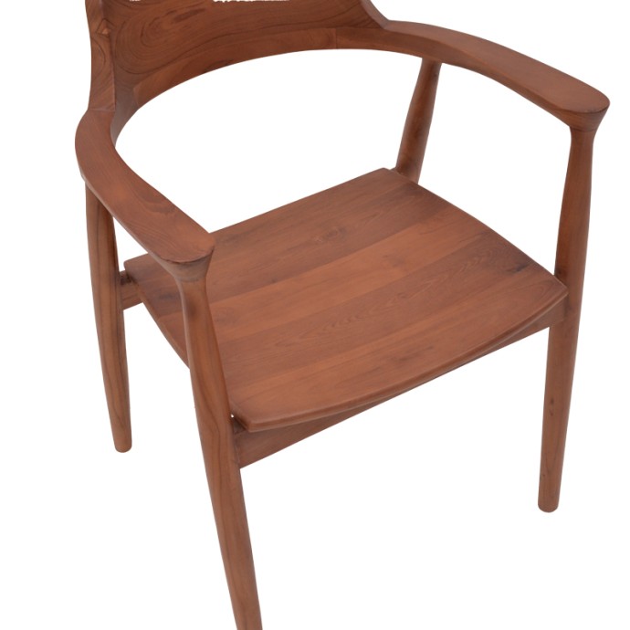 JAMBENE ΠΟΛΥΘΡΟΝΑ TEAK ΞΥΛΟ ΣΕ ΚΑΡΥΔΙ ΑΠΟΧΡΩΣΗ 57X54X79ΕΚ