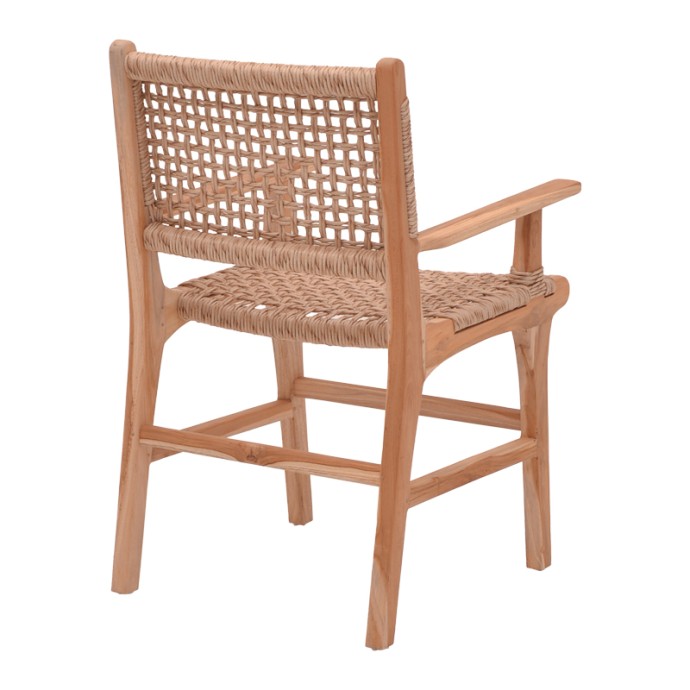 SPONZE ΠΟΛΥΘΡΟΝΑ ΣΚΕΛΕΤΟΣ TEAK ΞΥΛΟ ΜΕ ΣΧΟΙΝΙ ΣΕ ΦΥΣΙΚΗ ΑΠΟΧΡΩΣΗ 54X60X86ΕΚ