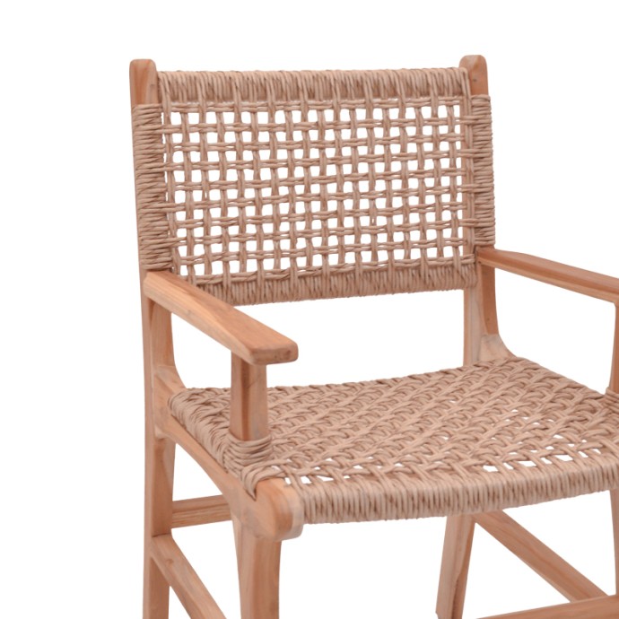 SPONZE ΠΟΛΥΘΡΟΝΑ ΣΚΕΛΕΤΟΣ TEAK ΞΥΛΟ ΜΕ ΣΧΟΙΝΙ ΣΕ ΦΥΣΙΚΗ ΑΠΟΧΡΩΣΗ 54X60X86ΕΚ