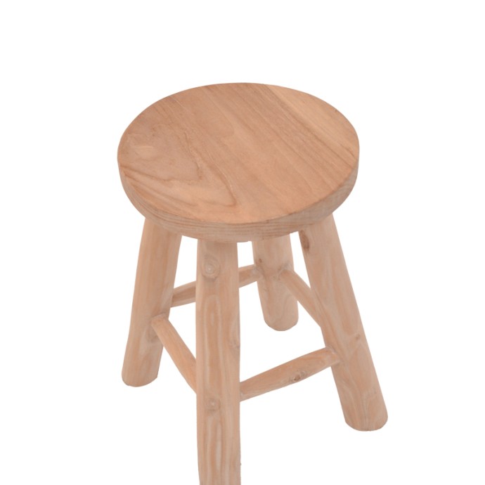 VERENITY ΣΚΑΜΠΟ TEAK ΞΥΛΟ ΣΕ ΦΥΣΙΚΗ ΑΠΟΧΡΩΣΗ Φ30X45ΕΚ