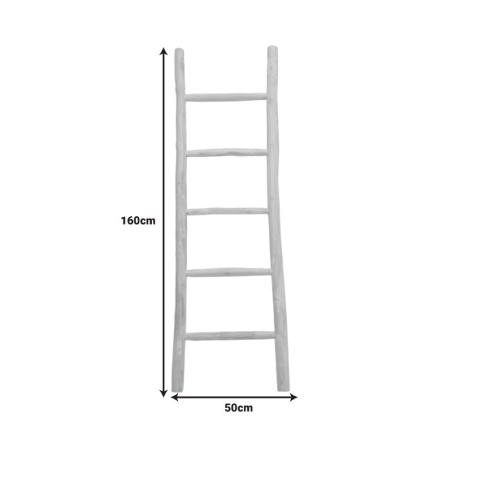 MORJEVE ΣΚΑΛΑ TEAK ΞΥΛΟ ΣΕ ΦΥΣΙΚΗ ΑΠΟΧΡΩΣΗ 50X6X160ΕΚ