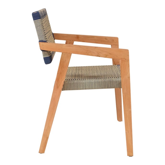 SALAMA ΠΟΛΥΘΡΟΝΑ ΣΚΕΛΕΤΟΣ TEAK ΞΥΛΟ ΣΕ ΦΥΣΙΚΗ ΑΠΟΧΡΩΣΗ ΚΑΙ ΚΡΕΜ-ΜΑΥΡΟ ΣΧΟΙΝΙ 57X60X85ΕΚ