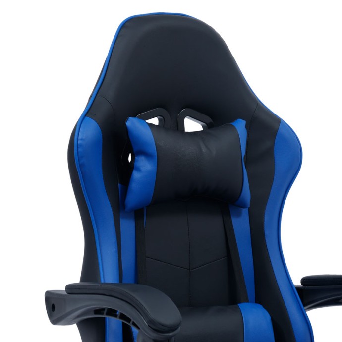 WILLIAM ΚΑΡΕΚΛΑ ΓΡΑΦΕΙΟΥ GAMING PU ΜΑΥΡΟ-ΜΠΛΕ