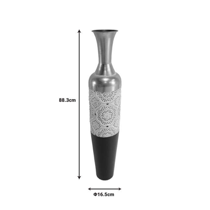 BALAN ΔΙΑΚΟΣΜΗΤΙΚΟ ΒΑΖΟ INART Φ16.5X88.3ΕΚ ΜΕΤΑΛΛΟ ΣΕ ΧΡΥΣΗ, ΜΑΥΡΗ ΚΑΙ ΛΕΥΚΗ ΑΠΟΧΡΩΣΗ 