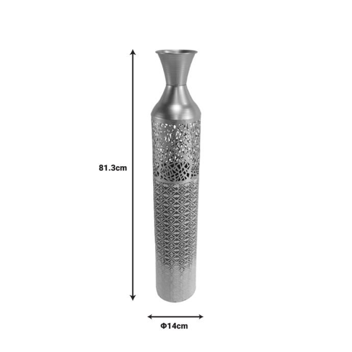 WAKA ΔΙΑΚΟΣΜΗΤΙΚΟ ΒΑΖΟ INART Φ14X81.3ΕΚ ΜΕΤΑΛΛΟ ΣΕ ΧΡΥΣΗ, ΓΚΡΙ ΚΑΙ ΛΕΥΚΗ ΑΠΟΧΡΩΣΗ 